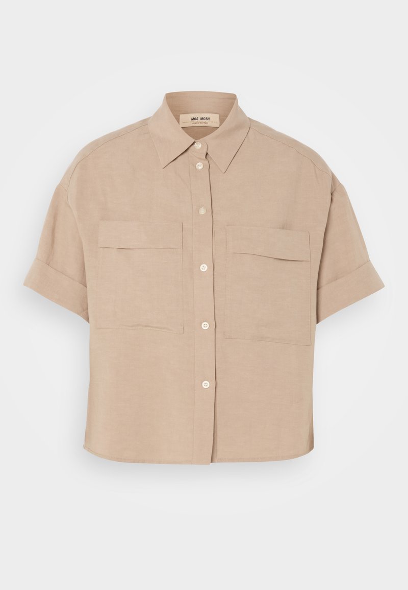 MOS MOSH Overhemdblouse lichtbruin