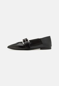 Ballerinaskor med remmar - nero