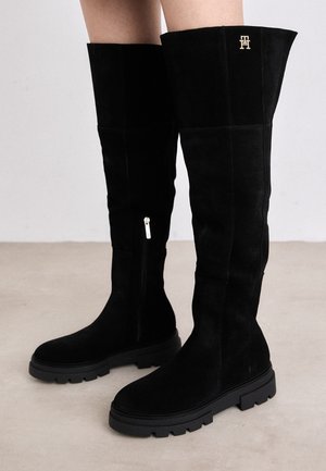 Kozačky nad kolena - black