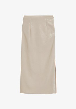 Next SEQUIN - Maksi sijonas - cream