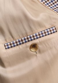 GANT CHECKED CAR - Klassisk frakke - cacao