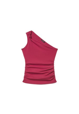 Calliope, TOP TINTA UNITA - Top - rosso india