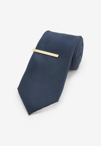 Next TEXTURED WITH 2 PACK REGULAR - Kravata - navy blue tan brown
