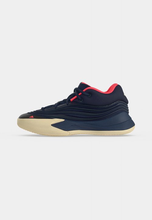 adidas DAME X UNISEX - Basketball shoes - night indigo/warm vanilla/solar turbo — photo 2