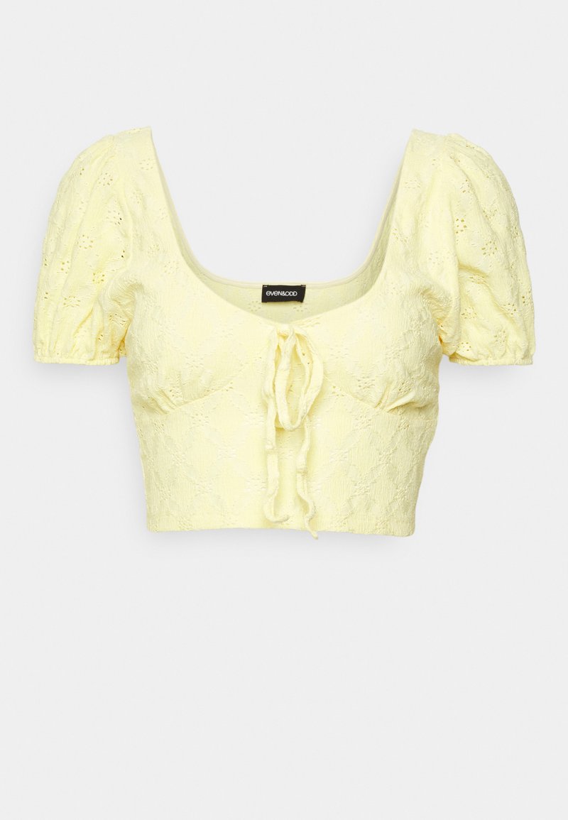 Even&Odd T-shirt basic lichtgeel