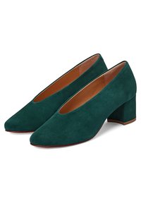 BALAGAN LEILOT - Klassieke pumps - deep green suede