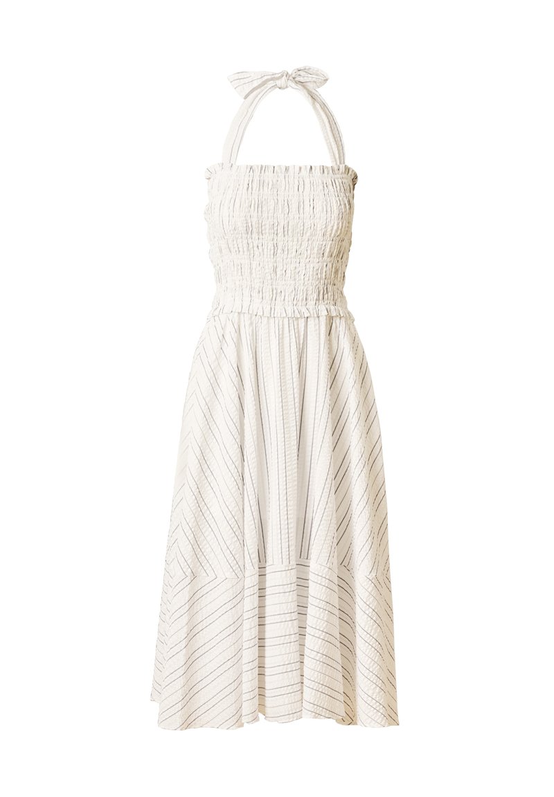 Adrianna Papell SMOCKED MIDI DRESS - Robe de jour - ivory multi/blanc ...