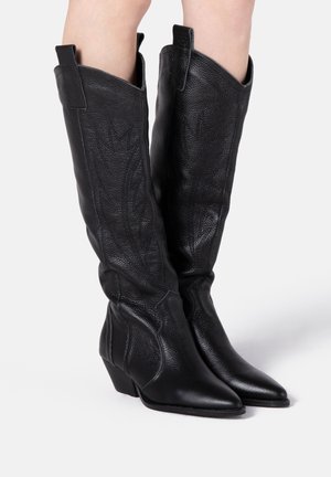 Bottes de cowboy / motard - black