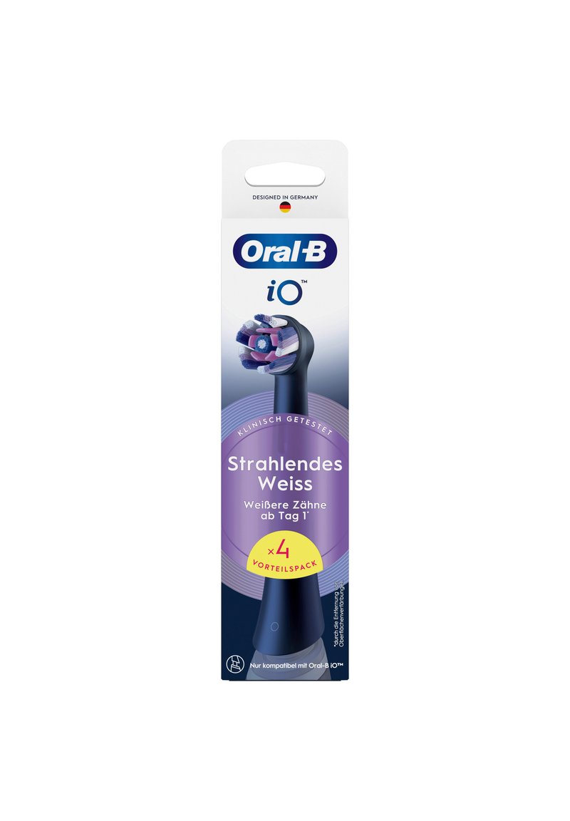Oral-B ORAL-B AUFSTECKBÜRSTEN - IO STRAHLENDES WEISS - 4ST. - BLACK - Elektrische Zahnbürste - black/schwarz
