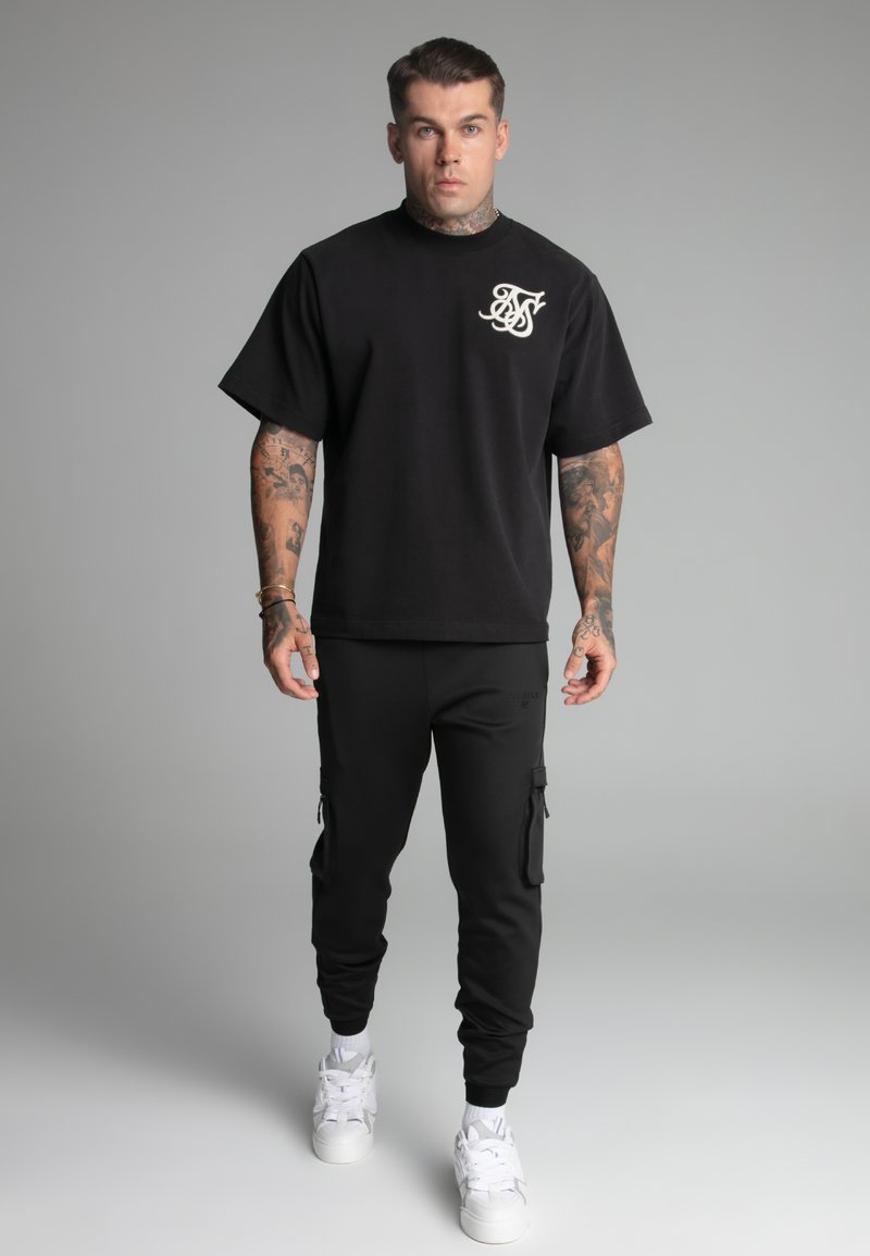 SIKSILK - JOGGERS - Pantaloni cargo - black, Ingrandire