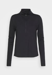 RESET LONG SLEEVE MOCK NECK HALF ZIP - Top dugih rukava - black