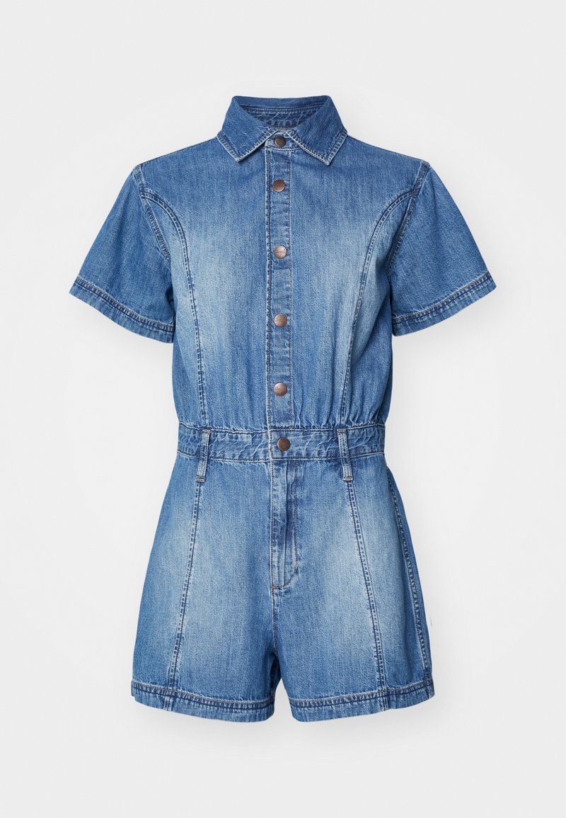 Wrangler Jumpsuit blauw denim/bluedenim
