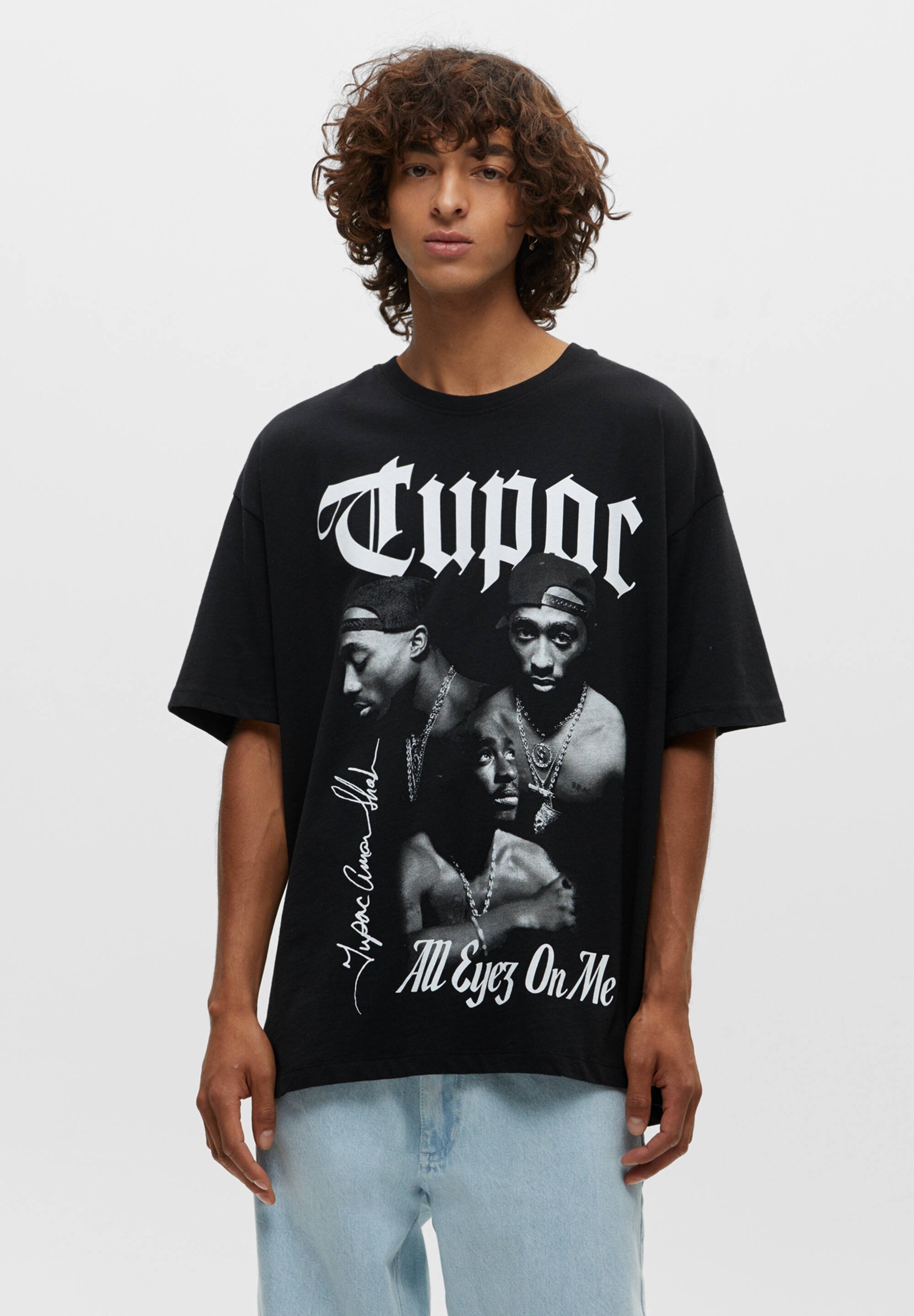 PULL\u0026BEAR T-shirt print - black/zwart - Zalando.nl