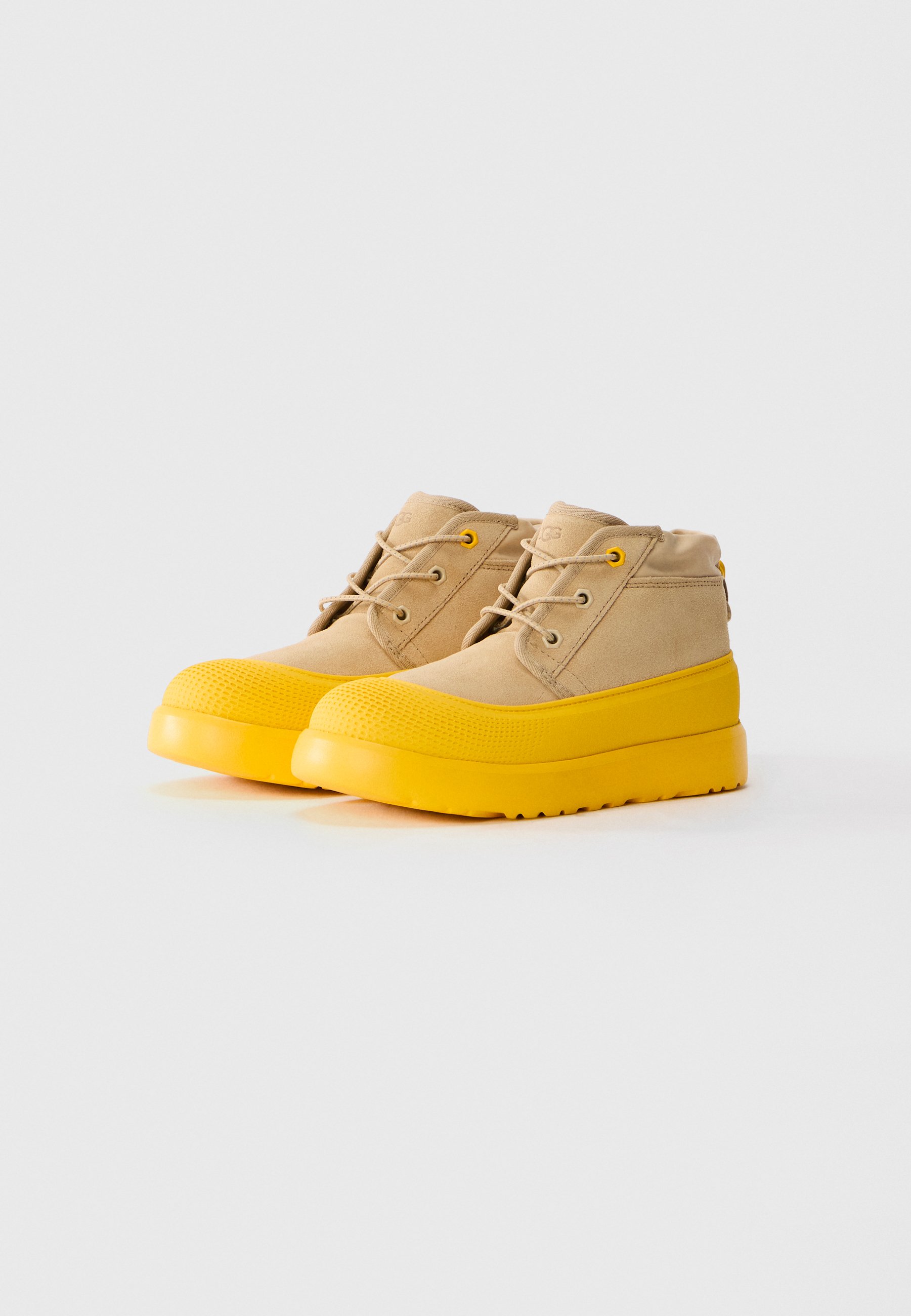 UGG NEUMEL - Lace-up ankle boots - mustard seed/summer wheat/beige
