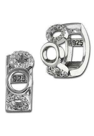 SilberDream KREISE - Earrings - weiß- und silberfarben