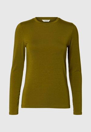 Selected, SLFMANJA  - T-shirt à manches longues - fir green