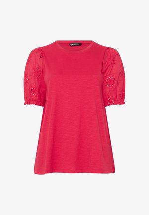 Yours Clothing, WOMEN'S CASUAL TOPS - T-shirts basic - red