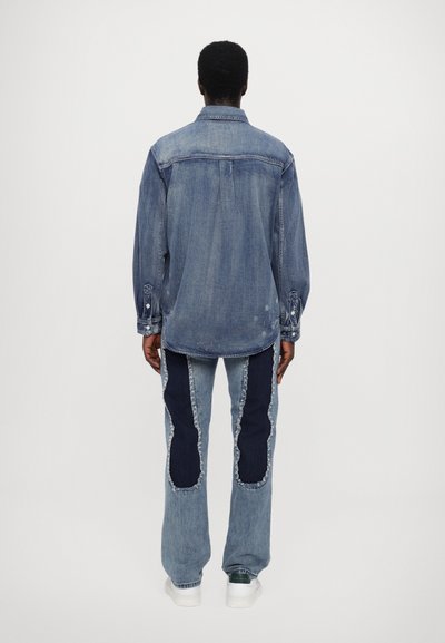 Evisu VIRTUAL VACATION PRINT & SEAGULL SHIRT - Camicia - dark blue denim