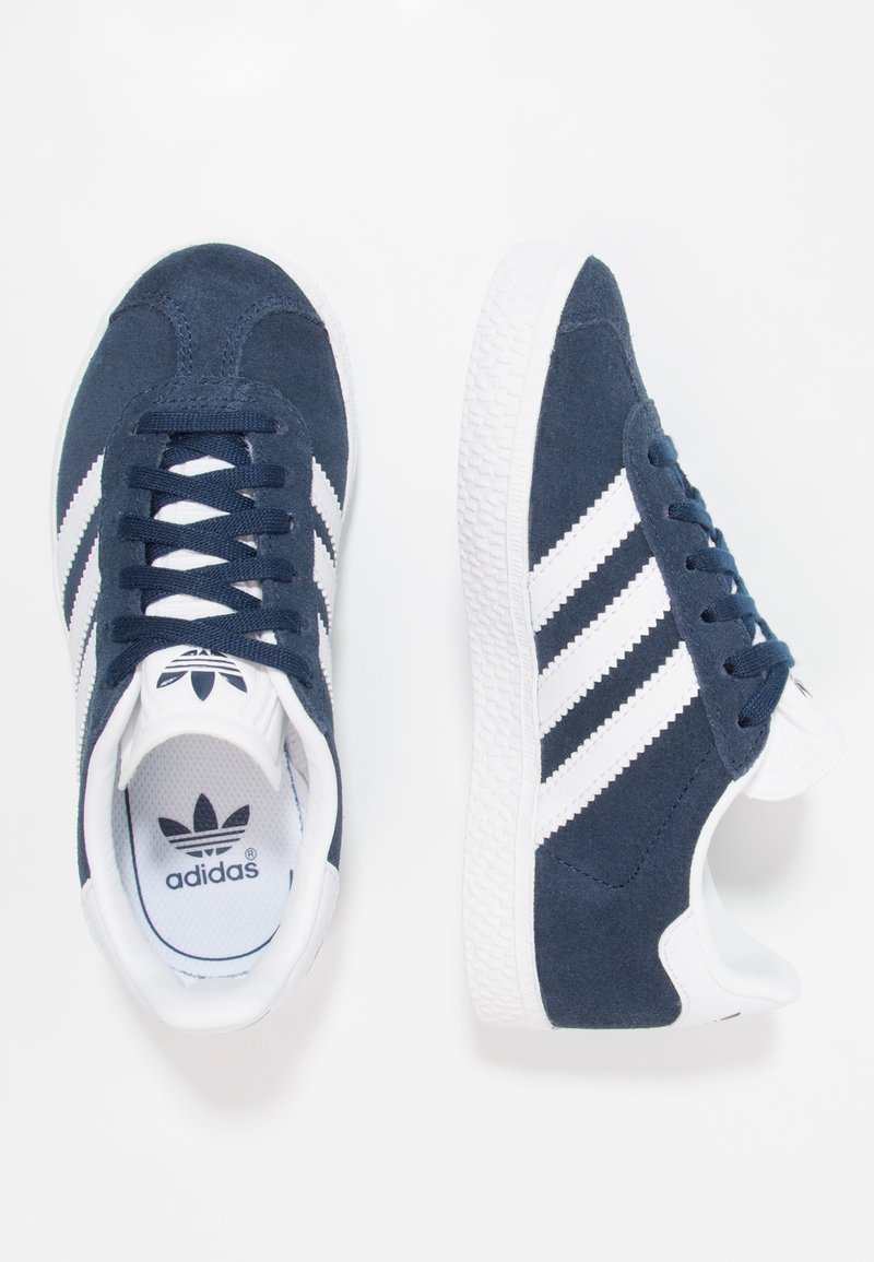 adidas gazelle silver green womens adidas Gazelle Mens Lifestyle Shoes Indigo Gum IG6201 – Shoe Palace main image 1