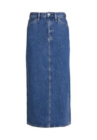 POCKET - Denim skirt - denim light