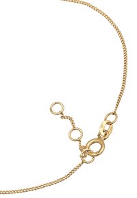 Collier en chaîne dorée avec un design de maillons texturé, longueur ajustable et un fermoir sécurisé avec des cercles pour l'extension.