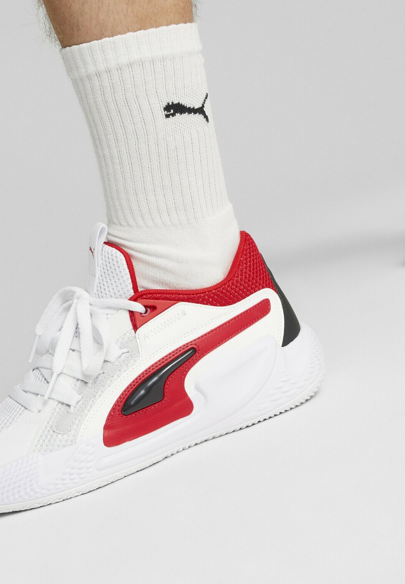 Puma COURT RIDER CHAOS TEAM  - Scarpe da basket - ash gray white black for all time red