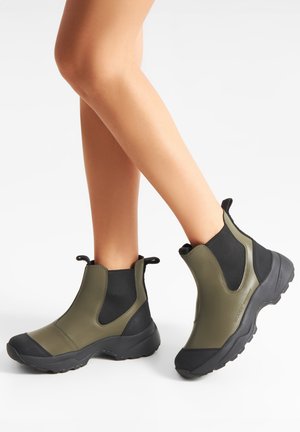 Woden SIRI WATERPROOF - Wellies - dark olive black