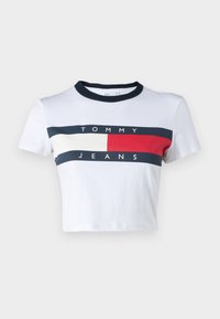 BLOCK TEE  - T-shirts med print - white