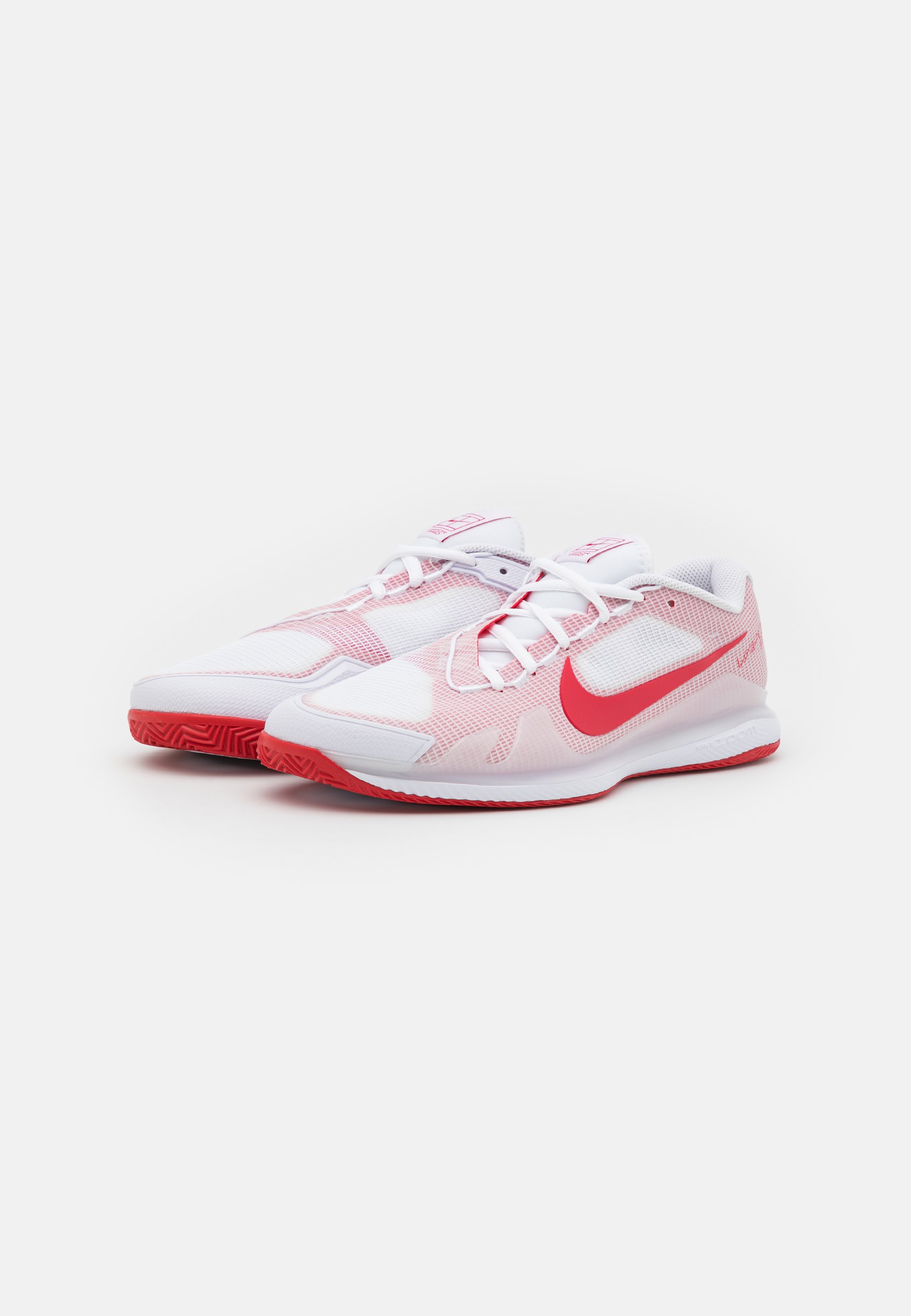 Nike Performance AIR ZOOM VAPOR PRO CLAY - Tennisschuh für Sandplätze -  white/university red/weiß - Zalando.de