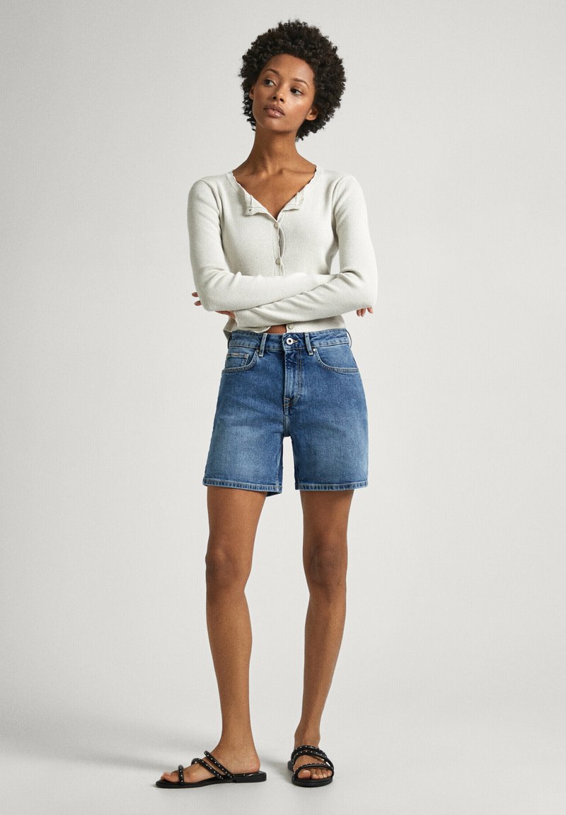 Pepe Jeans Jeansshort blauw denim/bluedenim Pepe Jeans Jeansshort blauw denim/bluedenim