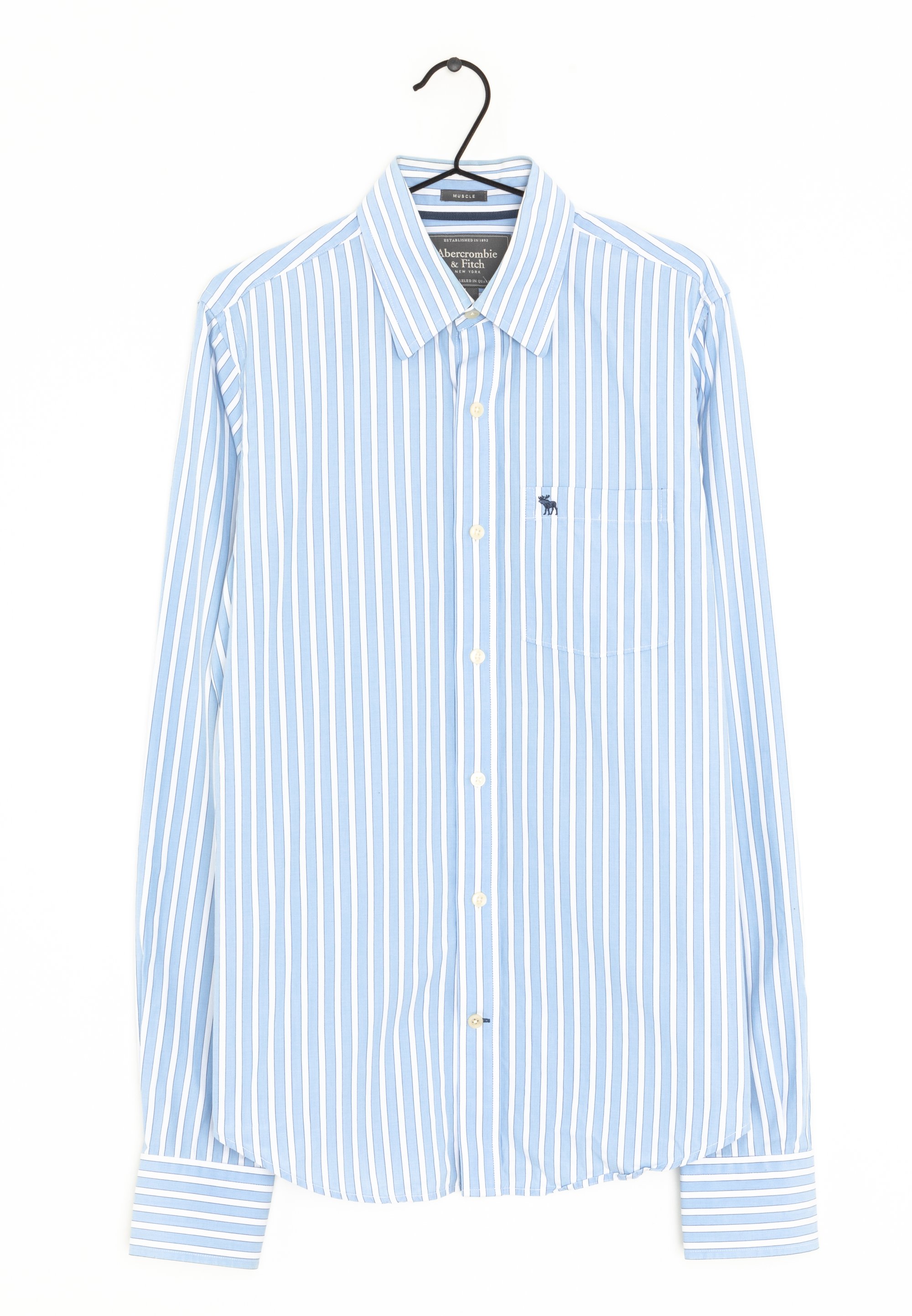 Abercrombie Fitch Shirt blue (Pre-owned) Zalando