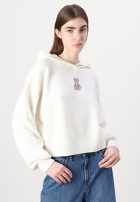 Hollister Co. COZY POPOVER HOODIE  - Džemperis - cloud dancer