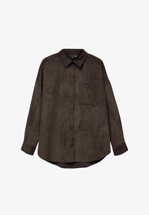 Vero Moda, Corduroy VMSANNE - Camicia - chocolate torte