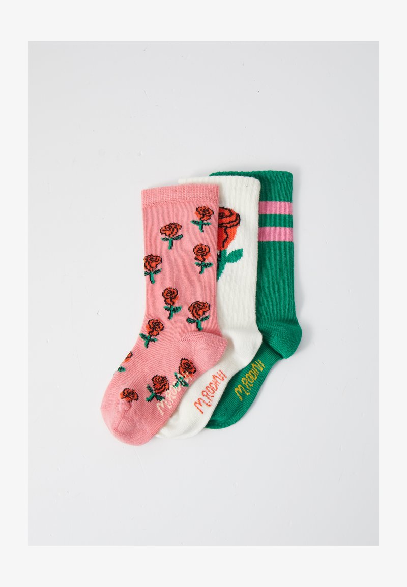 Mini Rodini ROSES SOCKS UNISEX 3 PACK - Socken - multi-coloured