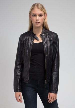 Leather jacket - black