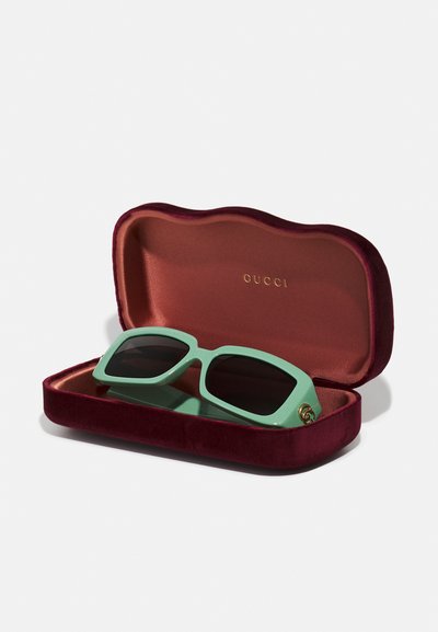 Gucci RECTANGULAR/SQUARED UNISEX - Occhiali da sole - green/grey