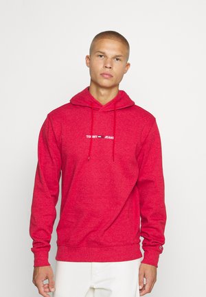 STRAIGHT LOGO - Kapuzenpullover - deep crimson