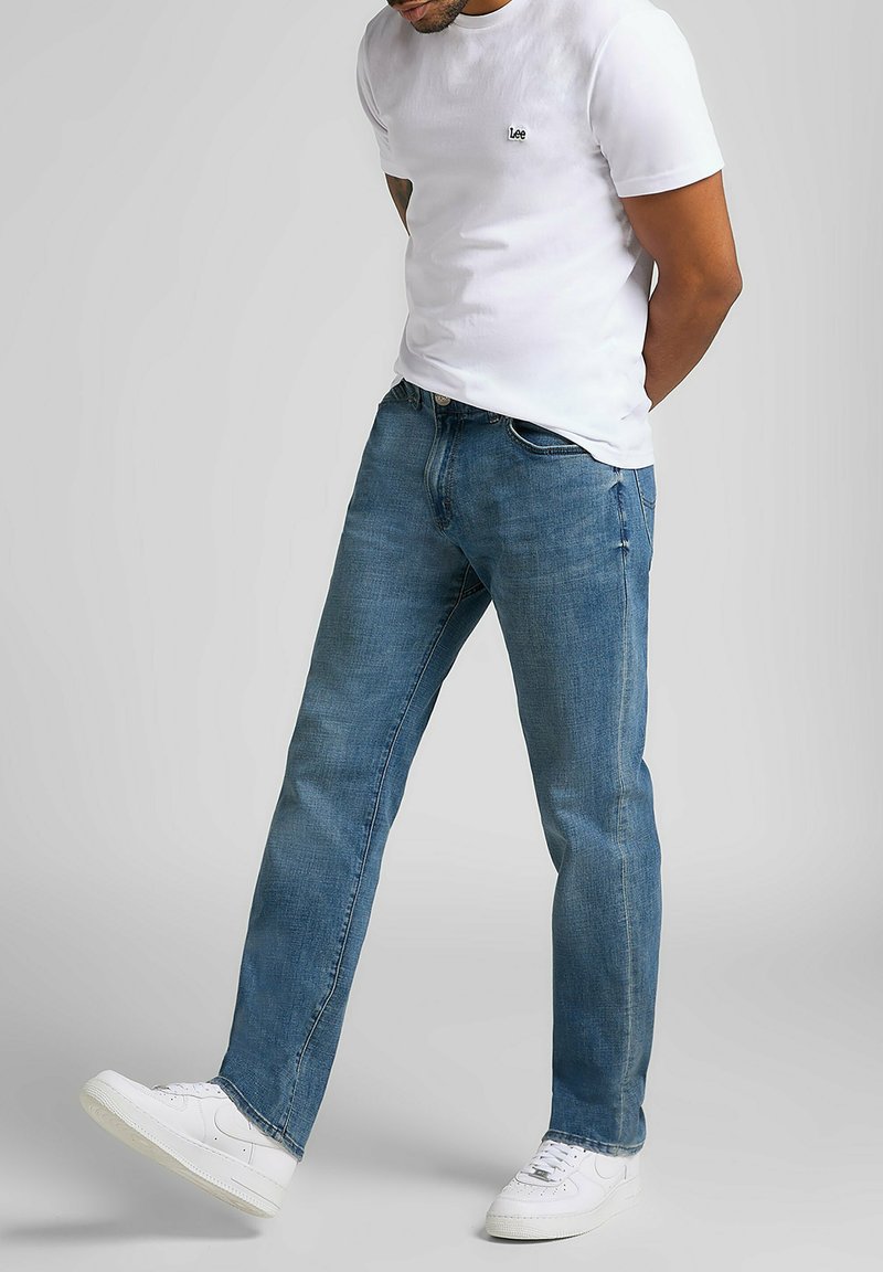 Lee Straight leg jeans blauw denim/bluedenim