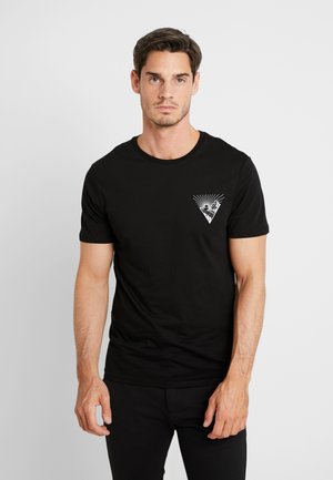 T-shirt med print - black