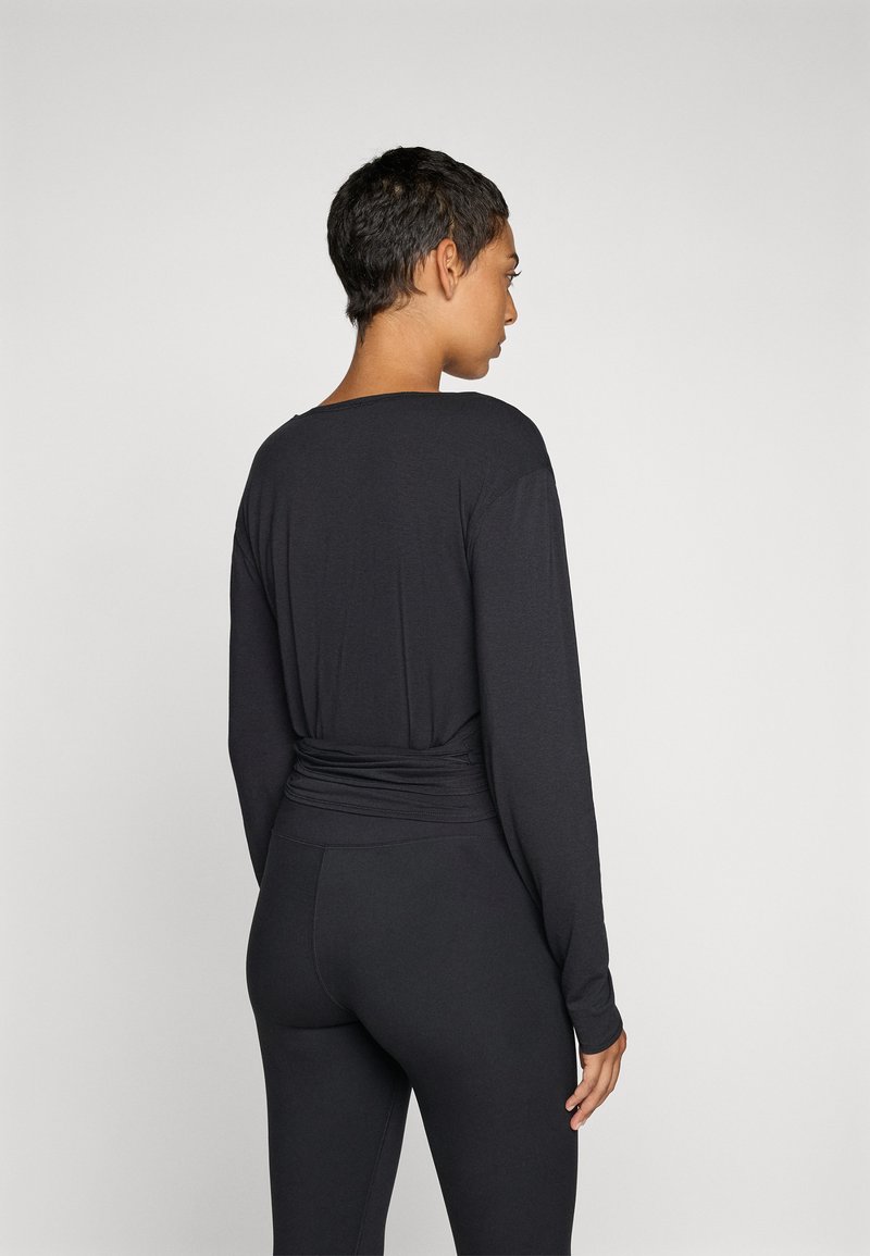 Nike Performance ONE RELAXED TOP - Top s dlouhým rukávem - black/dark smoke grey