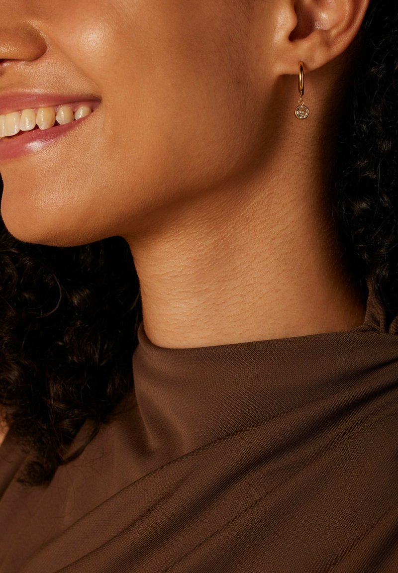 Lucardi Boucles d'oreilles - gold-coloured/white