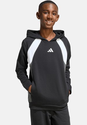 adidas Performance, ADIDAS PERFORMANCE COLOR BLOCK HOODY KIDS FUSSBALL - TEXTILIEN UNISEX - Felpa con cappuccio - schwarz