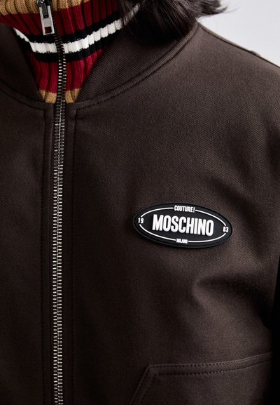 MOSCHINO CAPOSPALLA LUNGO - Μπουφάν τύπου bomber - fantasia marrone