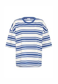 HALLIA - T-Shirt print - ice blue iolite stripe