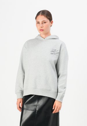 AUTOGRAPH HOODIE - Mikina s kapucňou - light grey melange