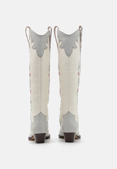 Sophia Webster SHELBY - Kauboi-/mootorrattasaapad - winter white/pastel