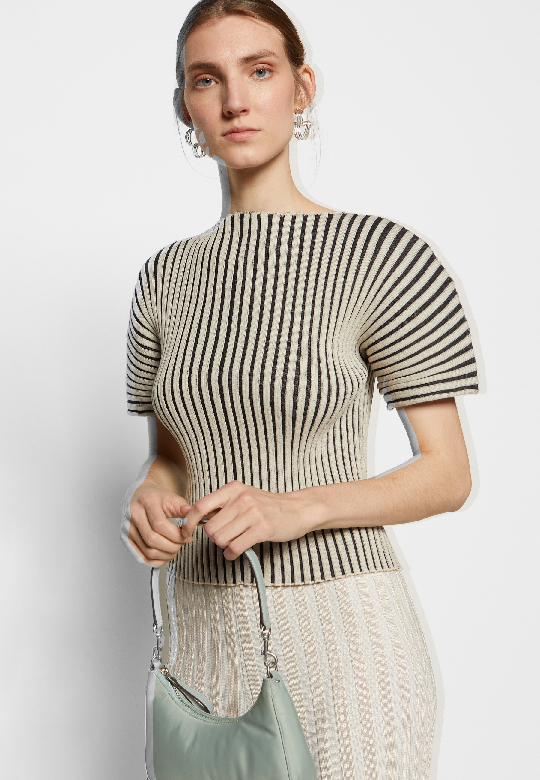 Tory Burch SHORT SLEEVE SWEATER - Print 