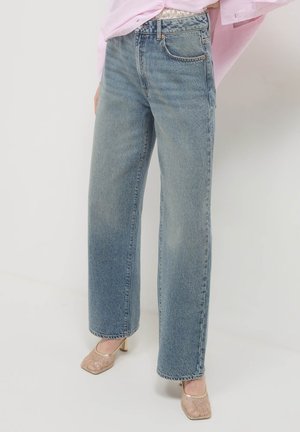 Calliope EFFETTO SABBIATO - Wide Leg - blu denim sabbiato