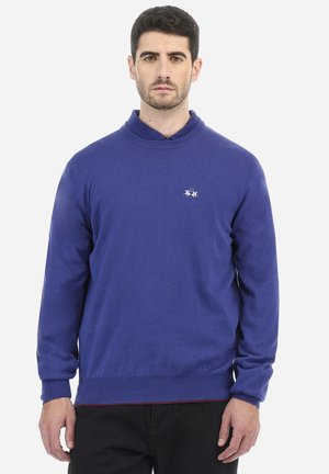 La Martina CREW NECK - Strickpullover - blue depths