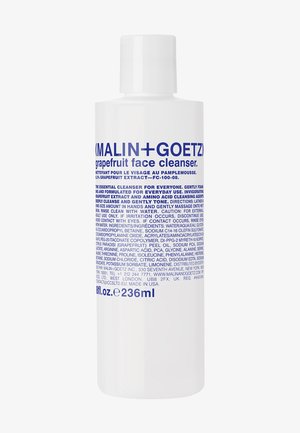 Weiße Kunststoffflasche mit Flip-Top-Verschluss. Enthält auffälligen blauen Text mit Produktname, Inhaltsstoffen und Anwendungshinweisen. Größe 236 ml.